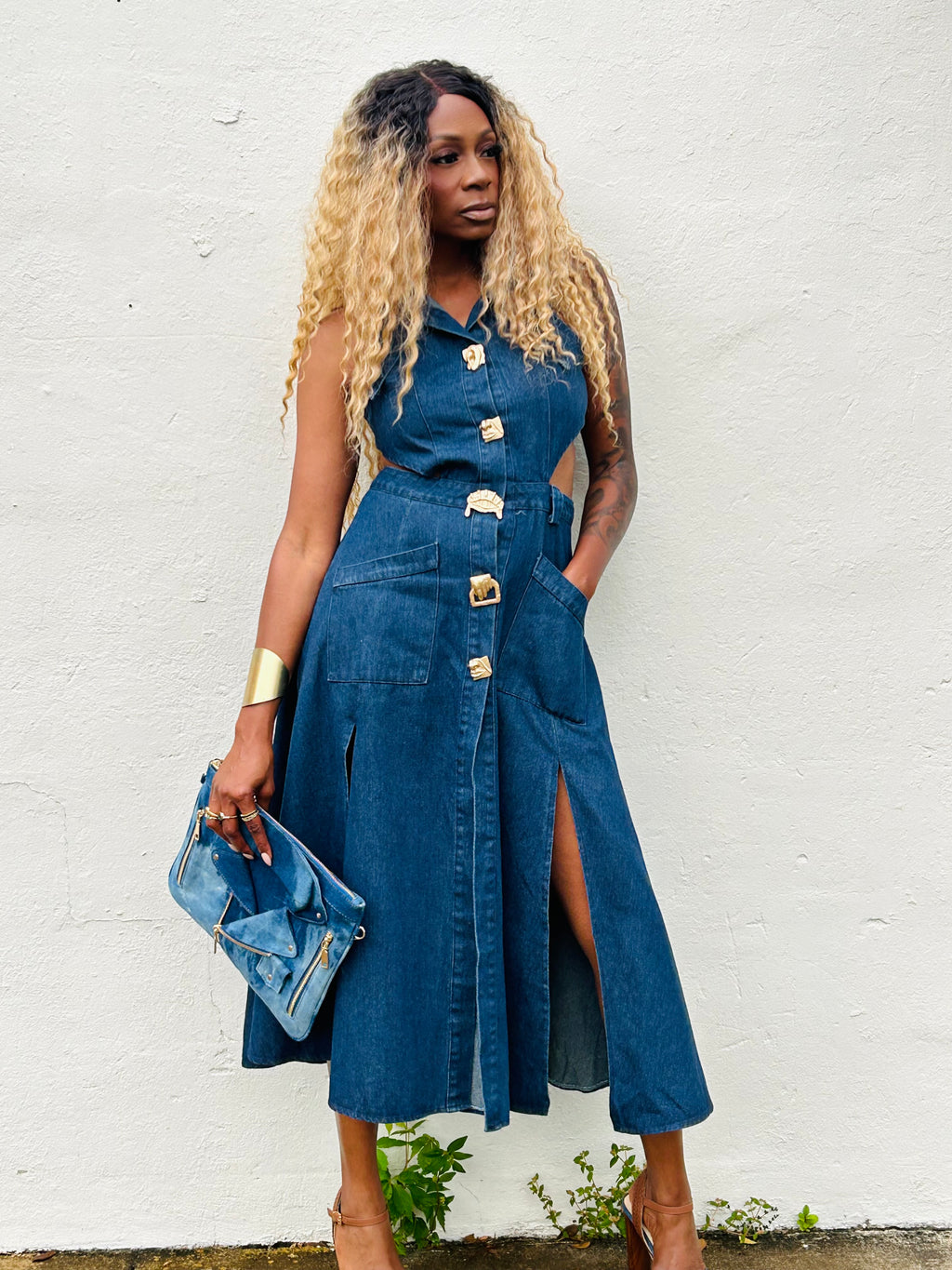 “In My Era Denim Dress”