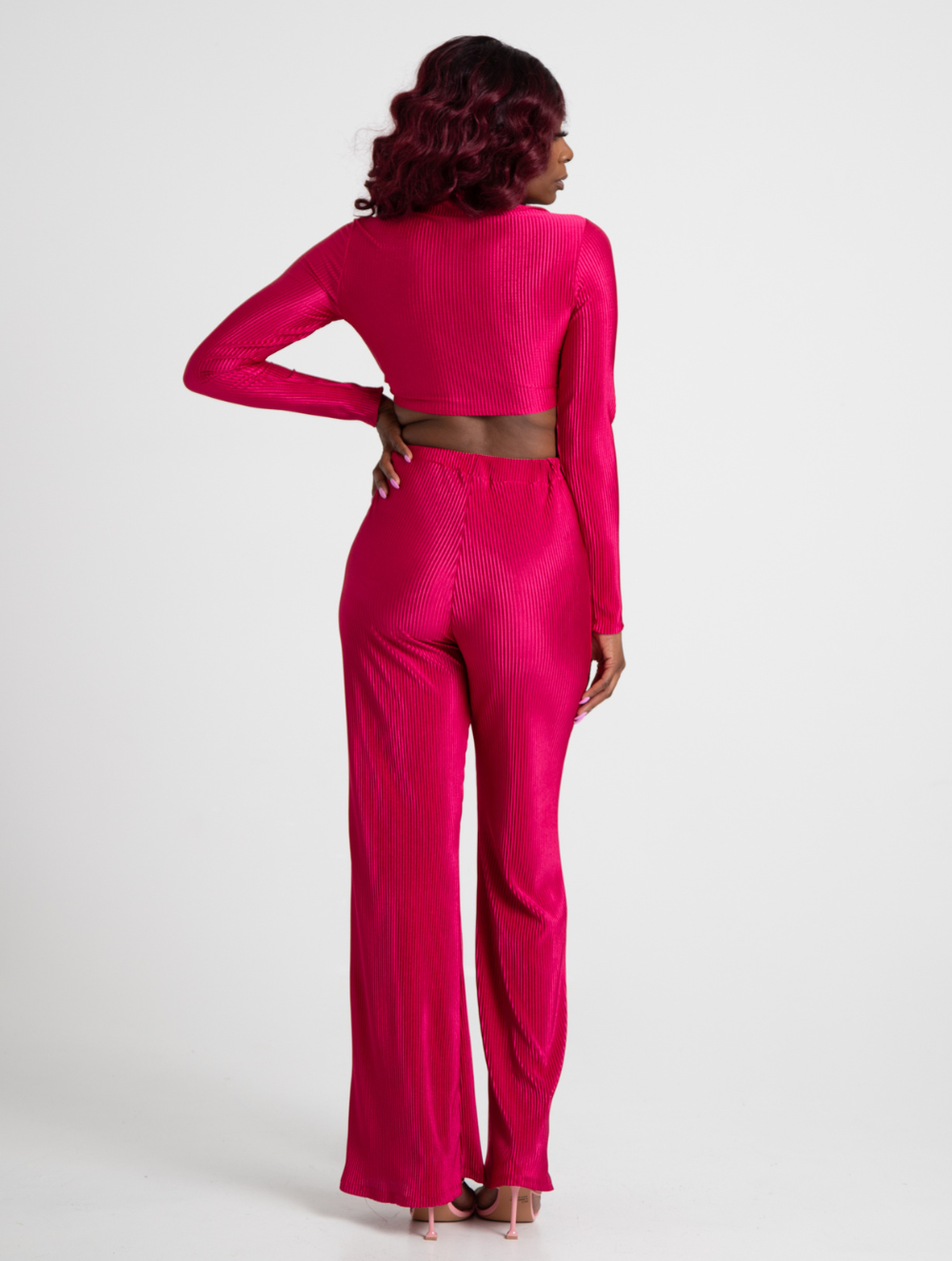 "Comfort Zone" Magenta pant Set