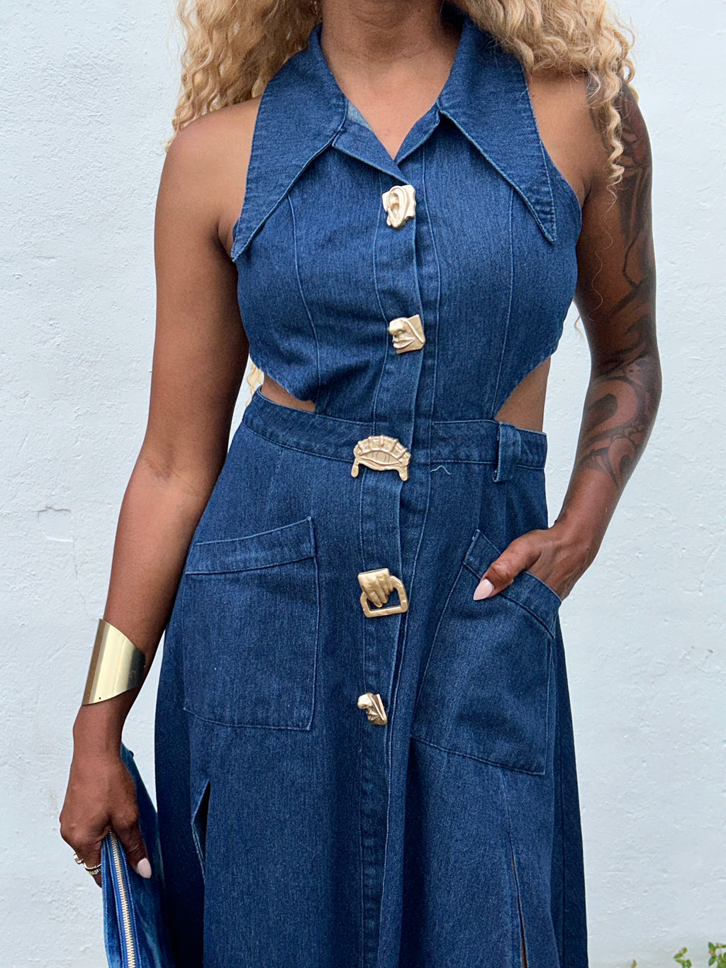 “In My Era Denim Dress”