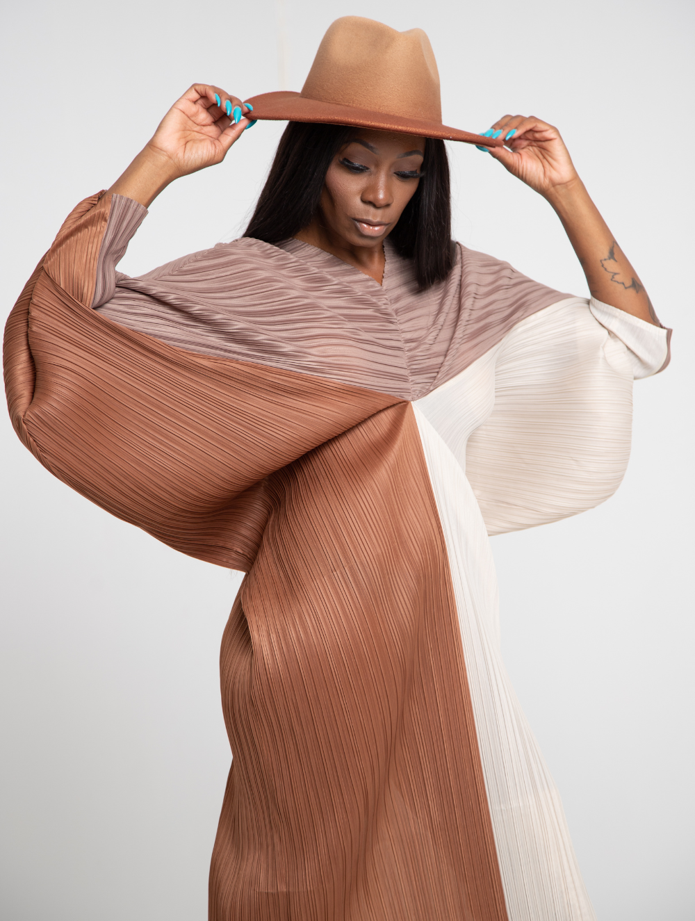 "40 Shades of Brown"Midi Dress