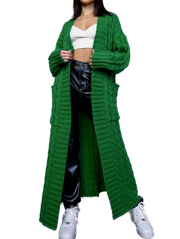 "Kelly Green" Cardigan Sweater